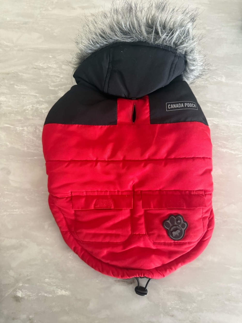 Canada Pooch True North Red Dog Parka - Size 12